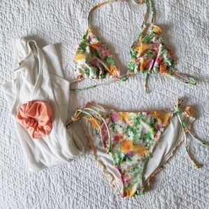 VS floral the Teeny bikini bottom